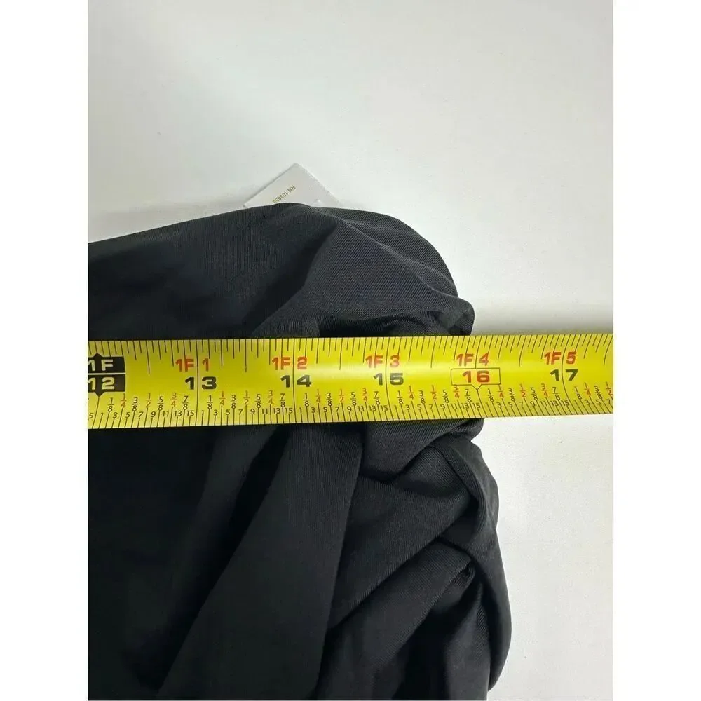 Anne Cole Women's Black High Waist Shirred Swim Bottom Size 20W